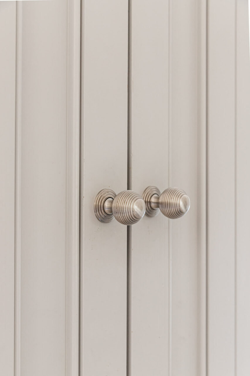 Unfitted kitchen cabinet close up